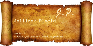 Jellinek Placid névjegykártya
